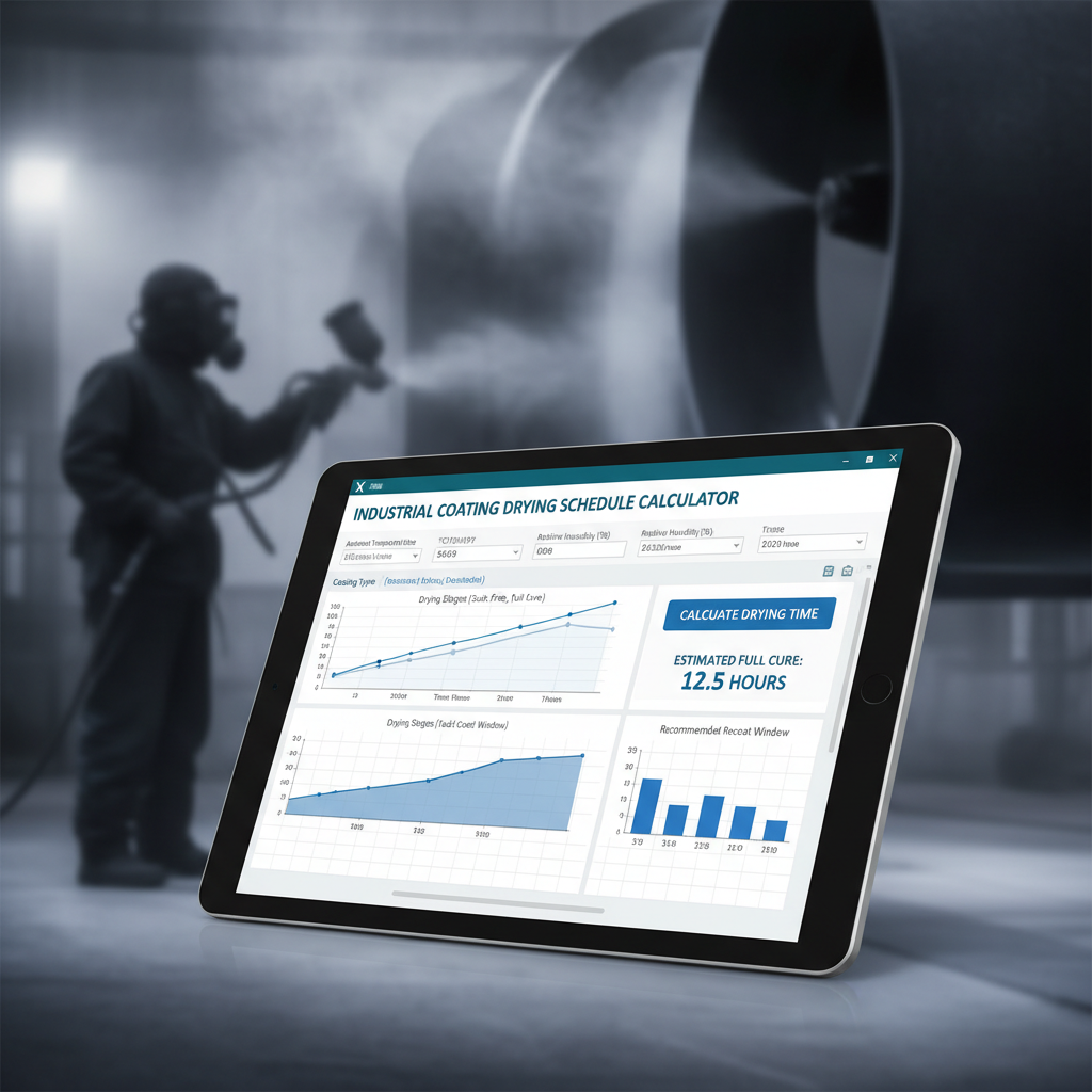 Industrial Coating Drying Schedule Calculator