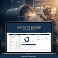 Contractor Bid Sheet – Corrosion Protection