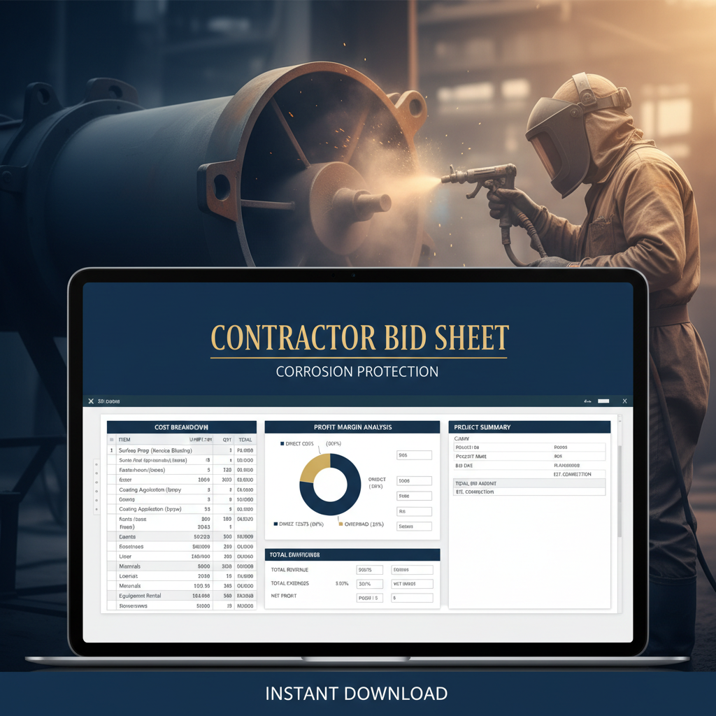 Contractor Bid Sheet – Corrosion Protection